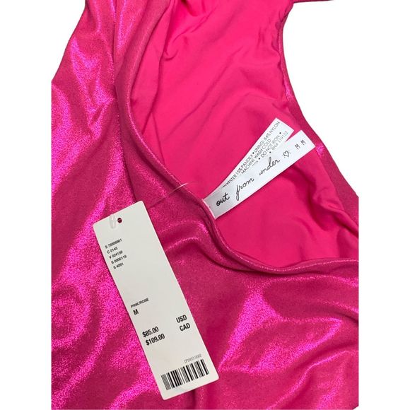 Urban Outfitters & Out From Under, Metallic Pink One-Piece Swimsuit, Medium, NWT - Picture 6 of 8
